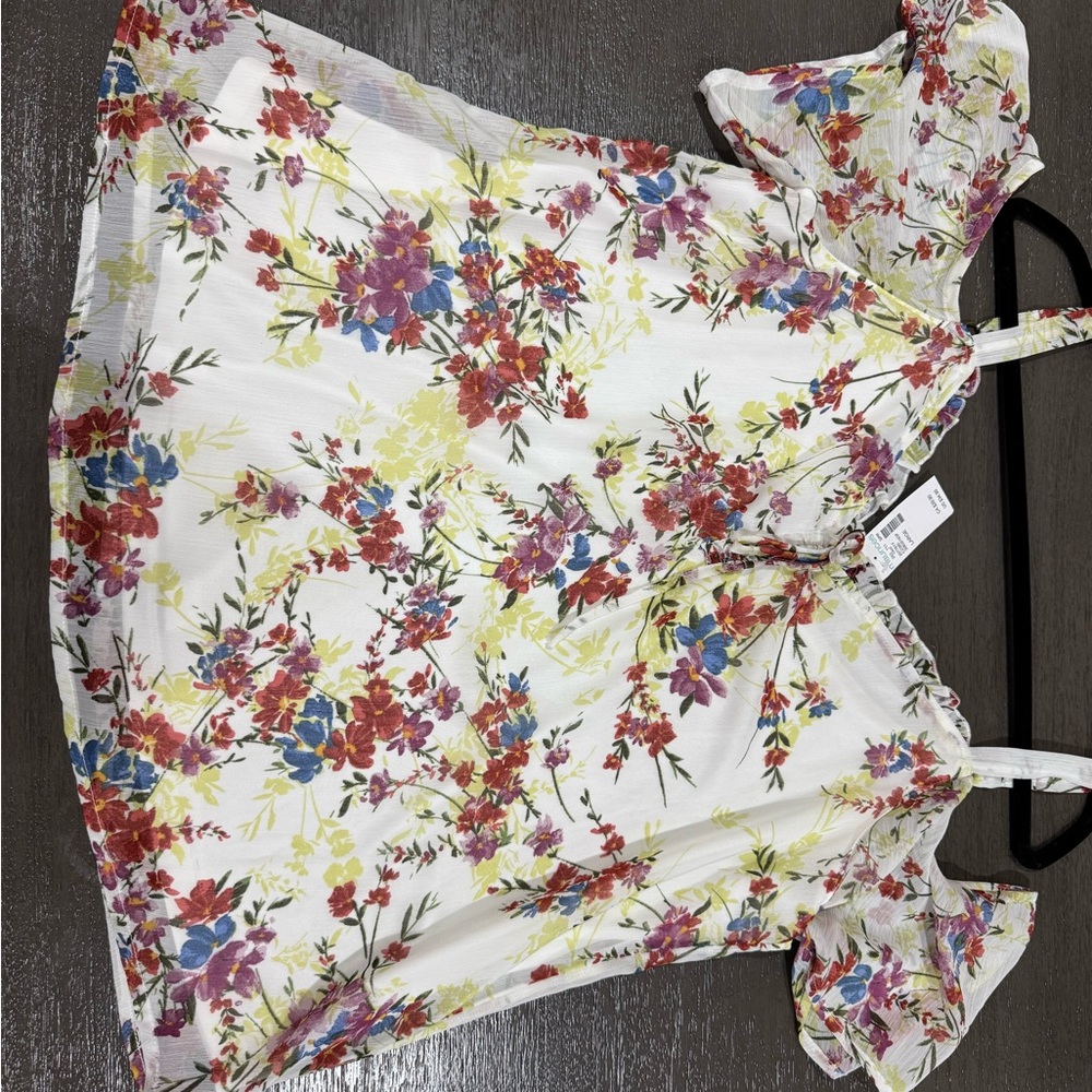 Floral off the shoulder top